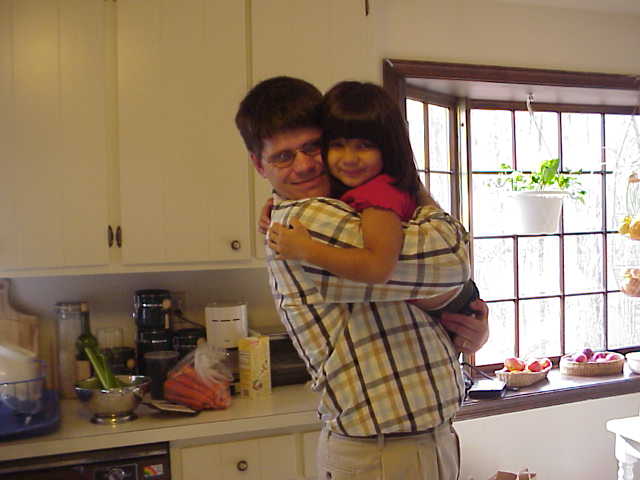 Robert and Jasmine in Kitchen