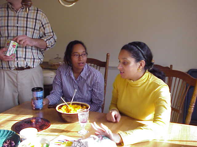 Sonya and Monnica in Dining Room